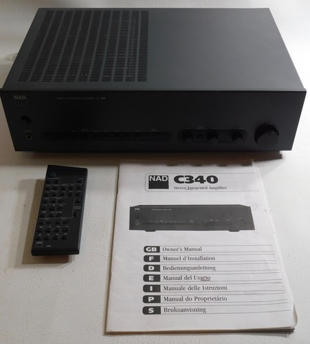 Nad 340 amplifier remote - nad, c