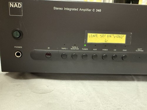 Nad 340 stereo integrated - nad, c